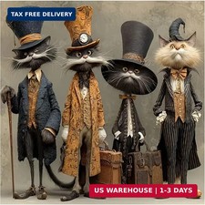 Cat Diamond Painting Kits for Adults, Cat Diamond Art Kits for Beginners, 5D DIY