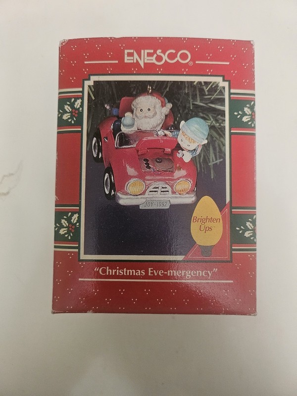 Enesco Treasury of Christmas Ornaments "Christmas Eve-mergency" 1992, 1993 New
