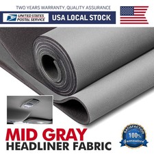 Gray Flat Knit Headliner Fabric with Foam Backing for Car Ceiling Fabric Repair