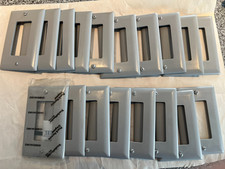 17x Pass Seymour TP26-GRY Szary dekorator Płyty ścienne 1-biegowy GFCI Rocker