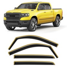 in-Channel Window Rain Guard for Dodge RAM 2019-2026 Dodge RAM 1500 Crew Cab