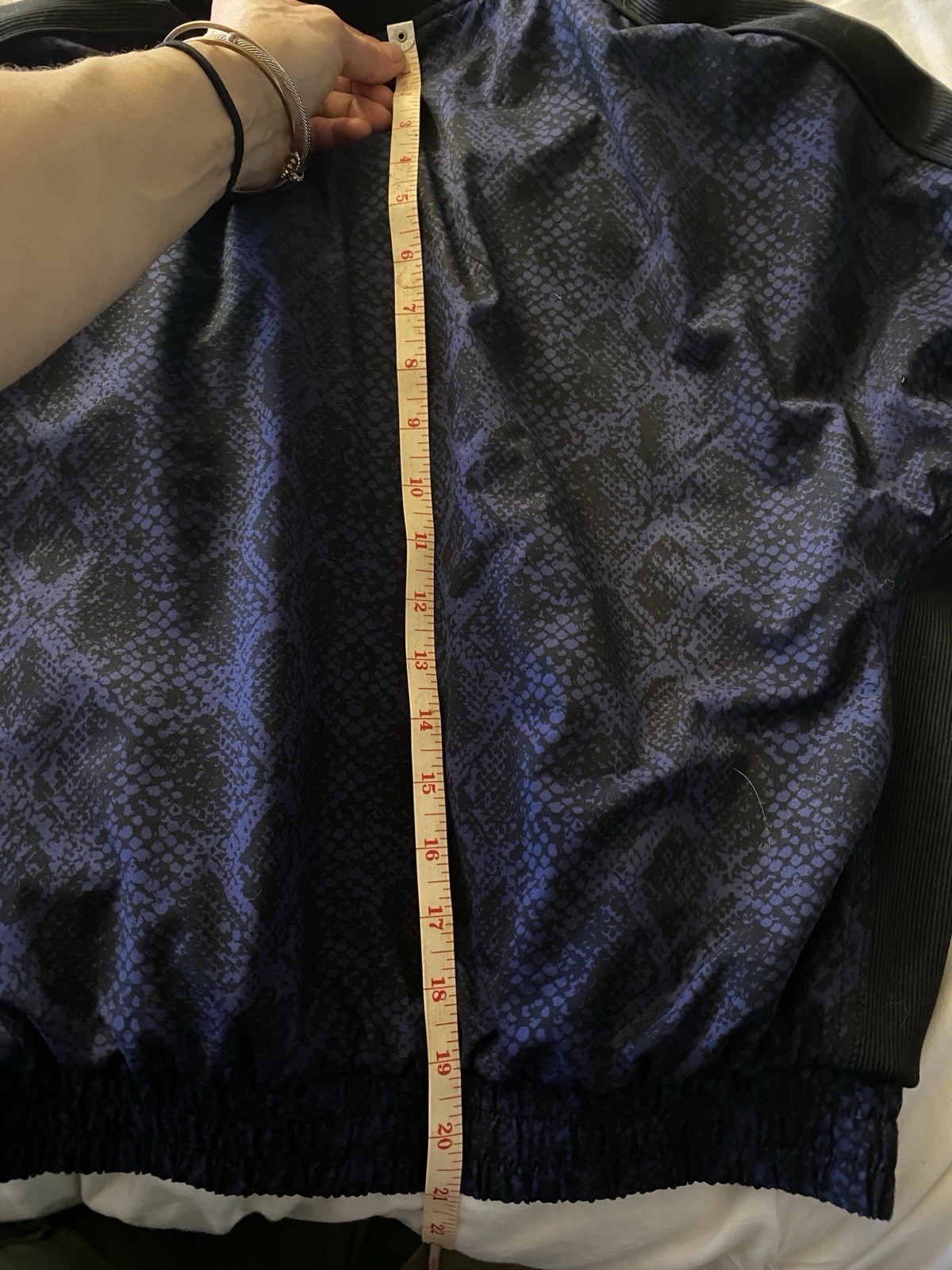 Athleta 2-pc Tracksuit Brooklyn Blue Python Bombe… - image 16