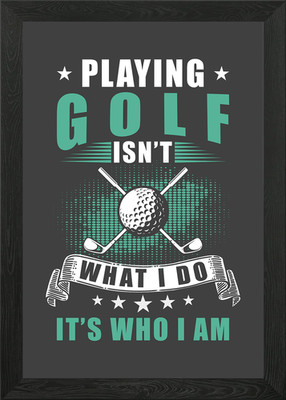 GOLFER Gerahmtes Wandbild Poster Leinwanddruck Bild
