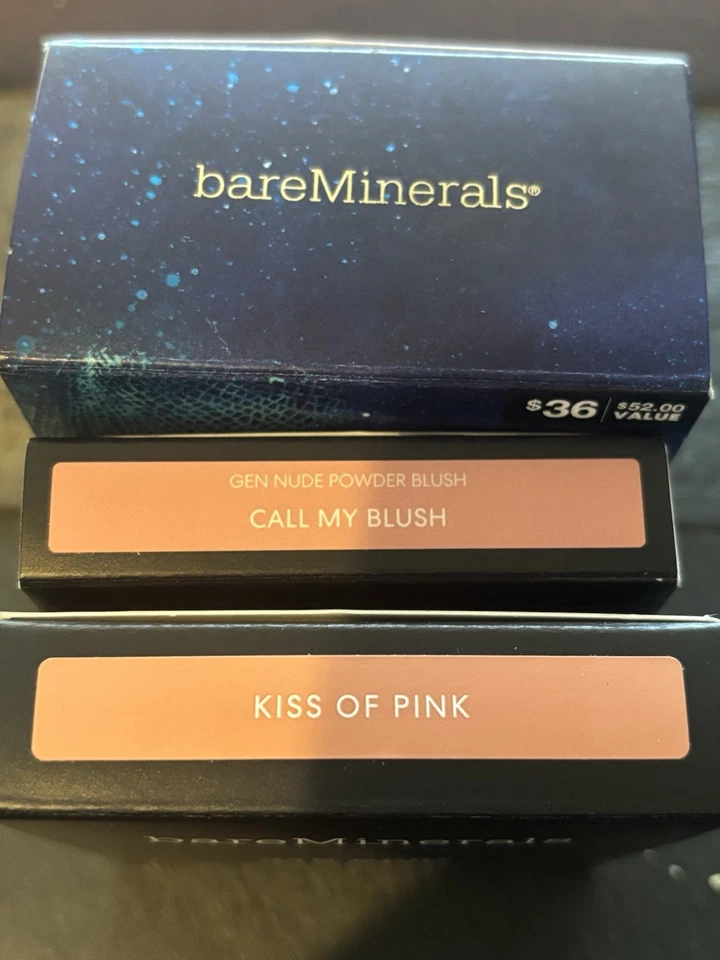 Bare Minerals Blush/Bronzer Duo, Full Size, “Call My Blush”, “Kiss Of Pink” NIB - Image 4 of 4