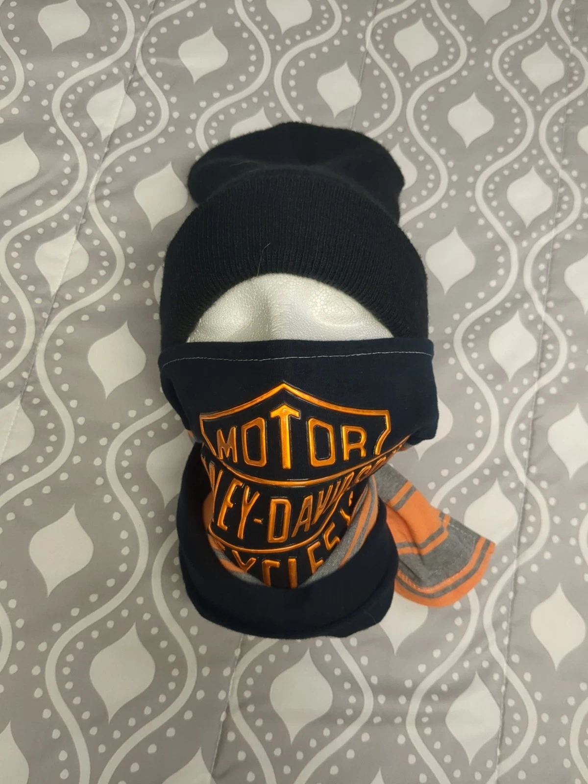 Harley Davidson Neck Scarf Face Wrap Reflective Riding Motorcycle Y2K