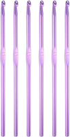 6 StüCk HäKelnadel Set - Aluminum Stricknadeln 4,5Mm - Ersatz HäKelnadeln Zubehö