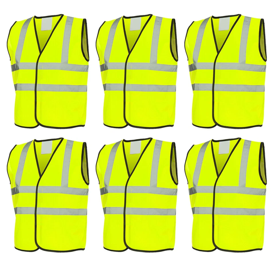 PACKS OF CHILDS HI VIS VEST HIGH VISIBILITY JACKET KIDS SCHOOL SAFETY HI VIZ LOT