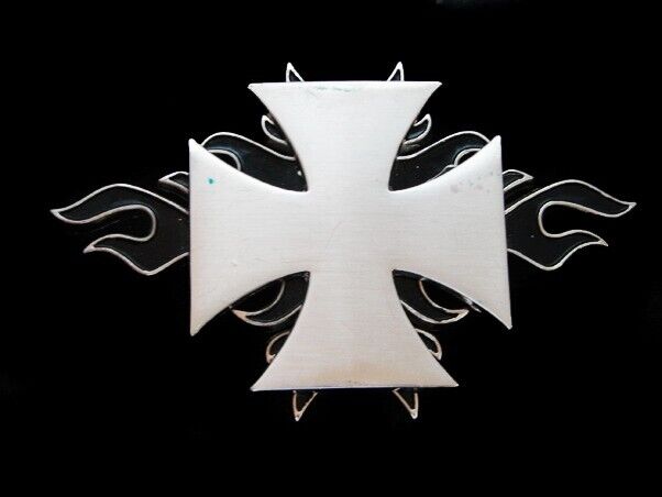 NG09105 REALLY NICE **IRON CROSS W/ FLAMES** FASHION NG09105 REALLY NICE **IRON CROSS W/ FLAMES** FASHION