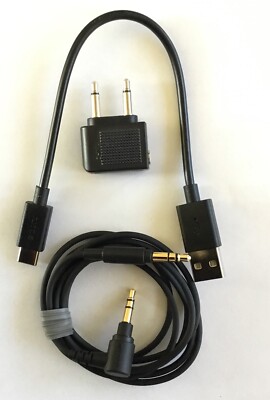 Sony Original Aux Audio,USB-C Cables & Air Conn For WH-1000XM4