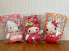 Sanrio Hello  Kitty  My Melody McDonald's  Hamburger Reversible Plush set of 3  