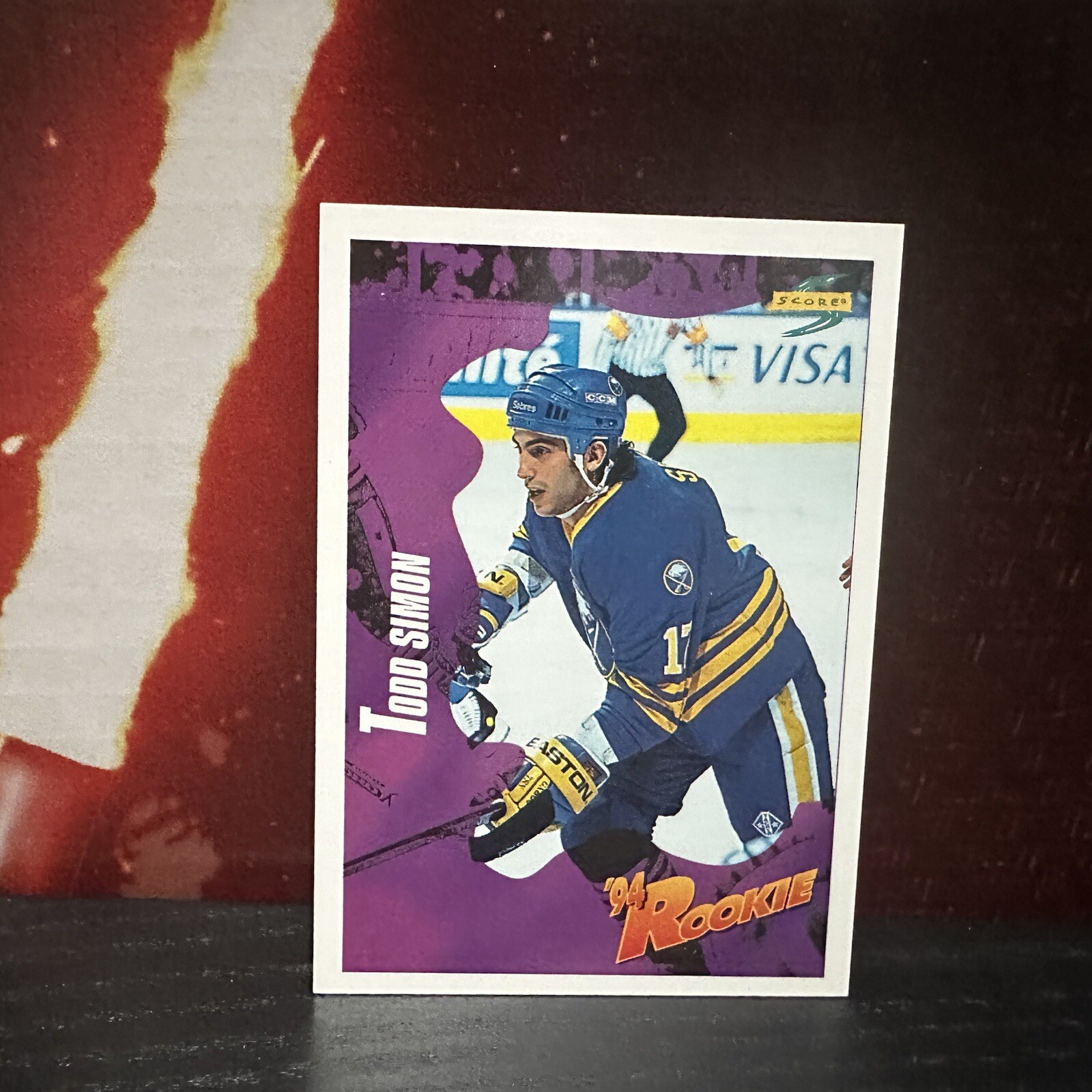 1994-95 Pinnacle Score TODD SIMON Rookie #234 Buffalo Sabres - RC