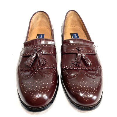 Bostonian Classics Loafers Mens Size 10M Burgundy Evanston  display picture 1