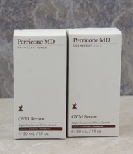 PERRICONE MD ~ OVM SERUM NIGHT TREATMENT ~ 1 OZ BOXED LOT OF 2