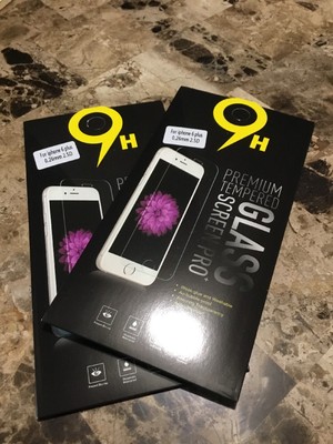 Lot Of 2 Premium Tempered 9H 2.5D Glass Screen PRO* 0.26mm iPhone (6S,6,7,8)Plus