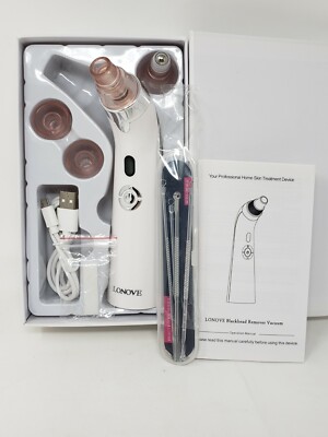 Blackhead Remover Pore Vacuum Cleaner - LONOVE Blackhead Vacuum Rechargeable
