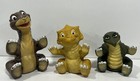 Land Before Time Dinosaur Hand Puppets 1988 Pizza Hut Set Of 3 Amblin Toys