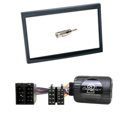 2-DIN Bezel + Alpine Steering Wheel Interface for Citroen C2 C3 Berlingo with ISO Stec