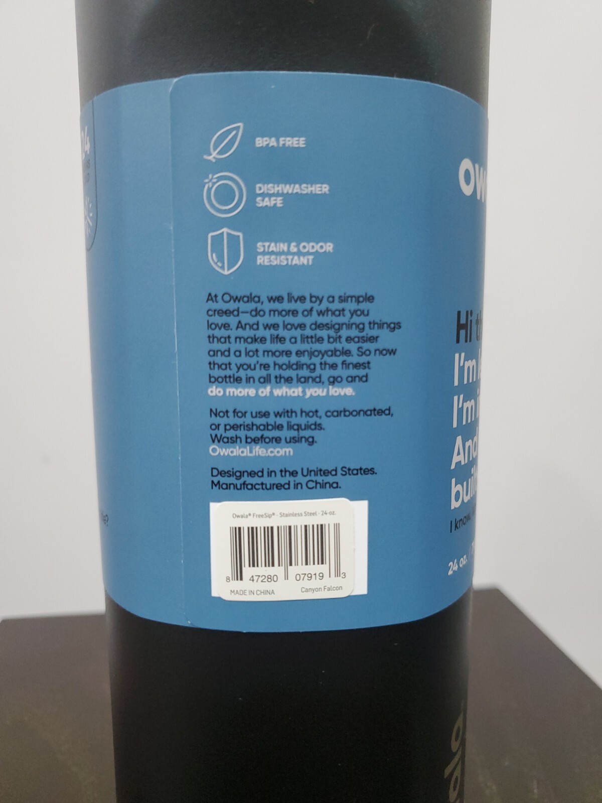 Owala FreeSip Stainless Steel Water Bottle / 24oz / Color Canyon Falcon eBay