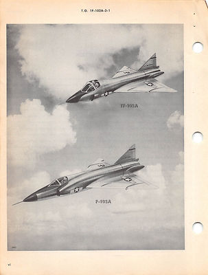 F-102A & TF-102A フライトマニュアル F-102A and TF-102A Structural Repair Handbook Flight Manual (CD