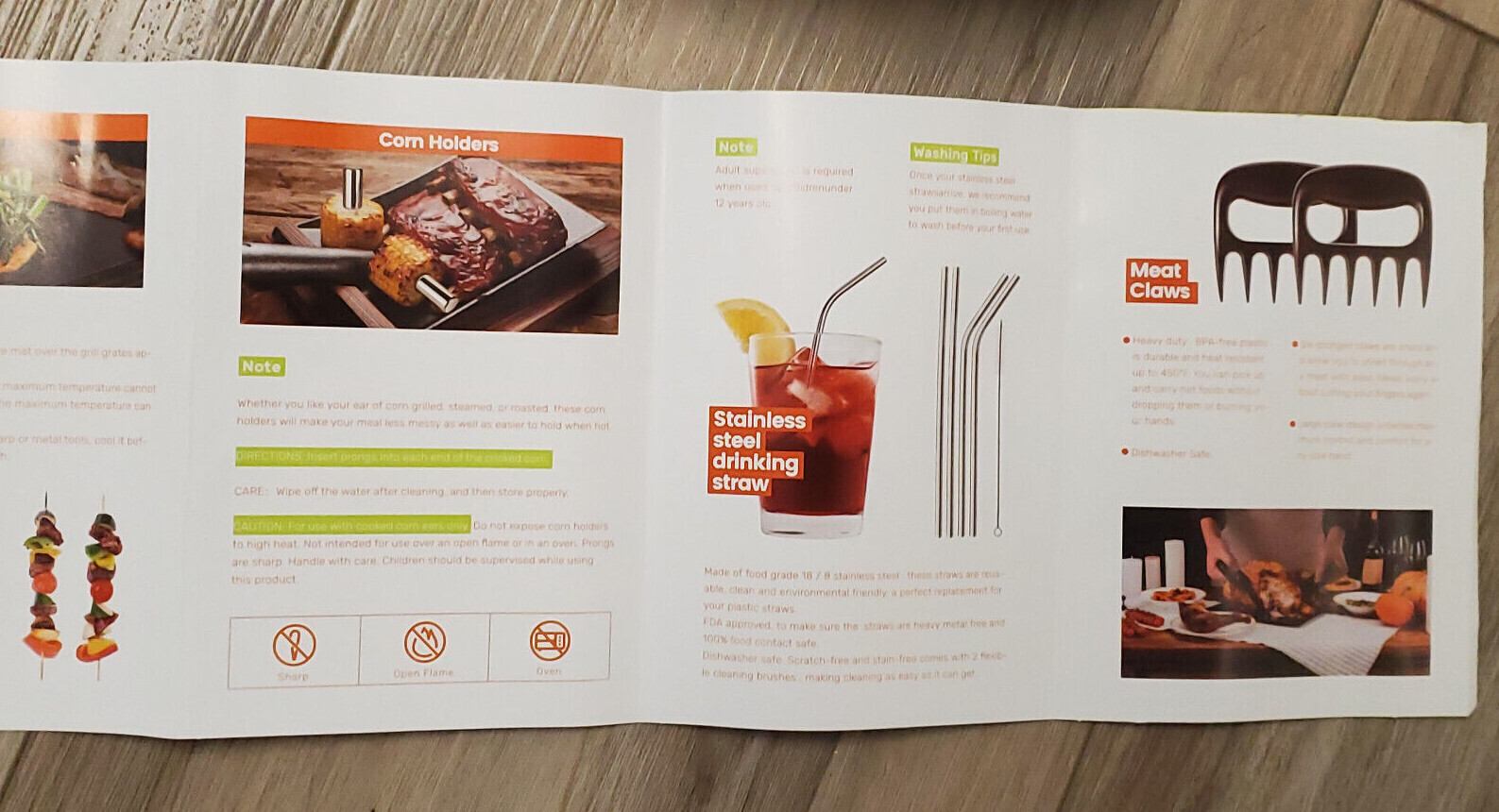 New Grilling Accessories 14 Pc Grill Tools Set Stainless Steel in Case OlarHike