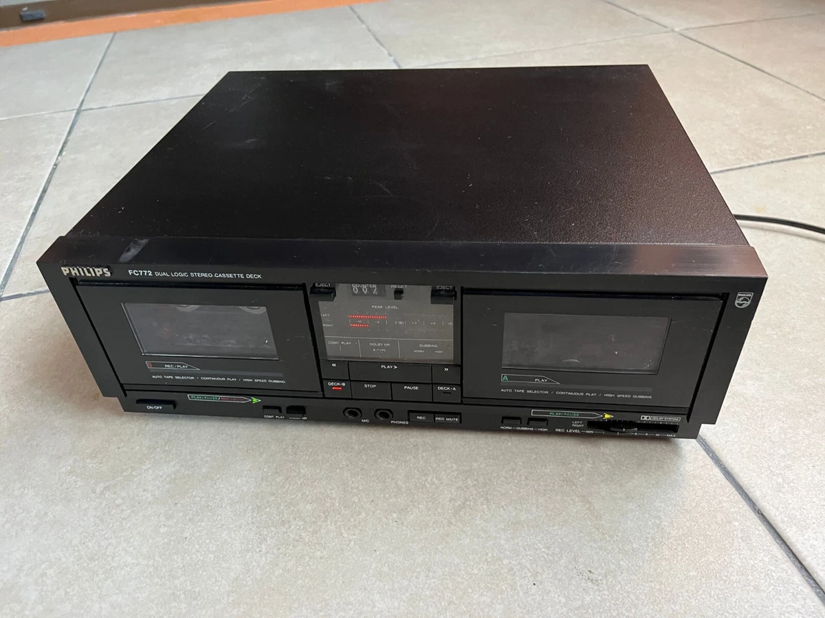 REGISTRATORE A CASSETTE PHILIPS N2235 , Anni 70 , Da Riparare o Per