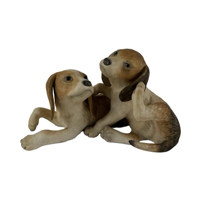 Cybis USA Porcelain Beagle Puppy Figurine, Clancey & Brannigan