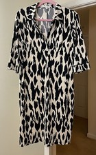 Sandra Darren Dress Artsy Slinky Wiggle Black Tribal Bohemian Women's  6 Small