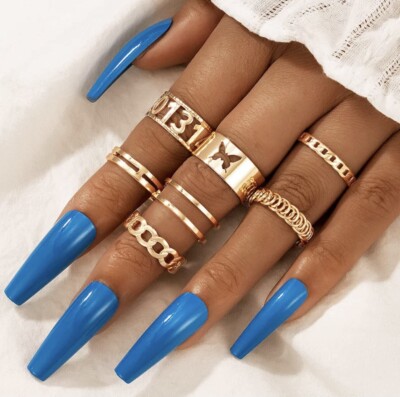 Multiple Gold Plated Rings