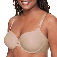 Warner Women's Underwire Lightly Lined T-Shirt Bra 36C Toasted Almond