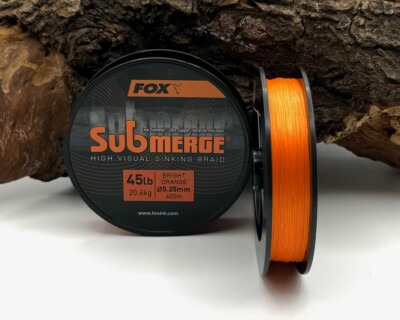 Fox Submerge High Visual Sinking Braid 0,25mm 45lb 20,4kg 300m 600m Orange OVP