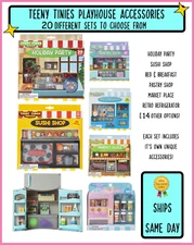 Official Teeny Tinies Dolls Playhouse Sets Shops Toys & Miniatures Creative NEW