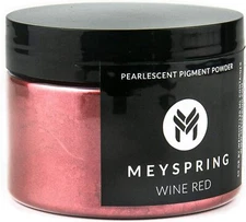 MEYSPRING Wine Red Mica Powder for Epoxy - Two Tone Resin Color Pigment 