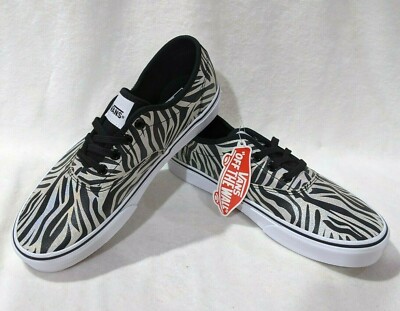 Vans Women's Doheny Decon Metallic Zebra Black/Silver Skate Shoes-Asst Sizes NWB