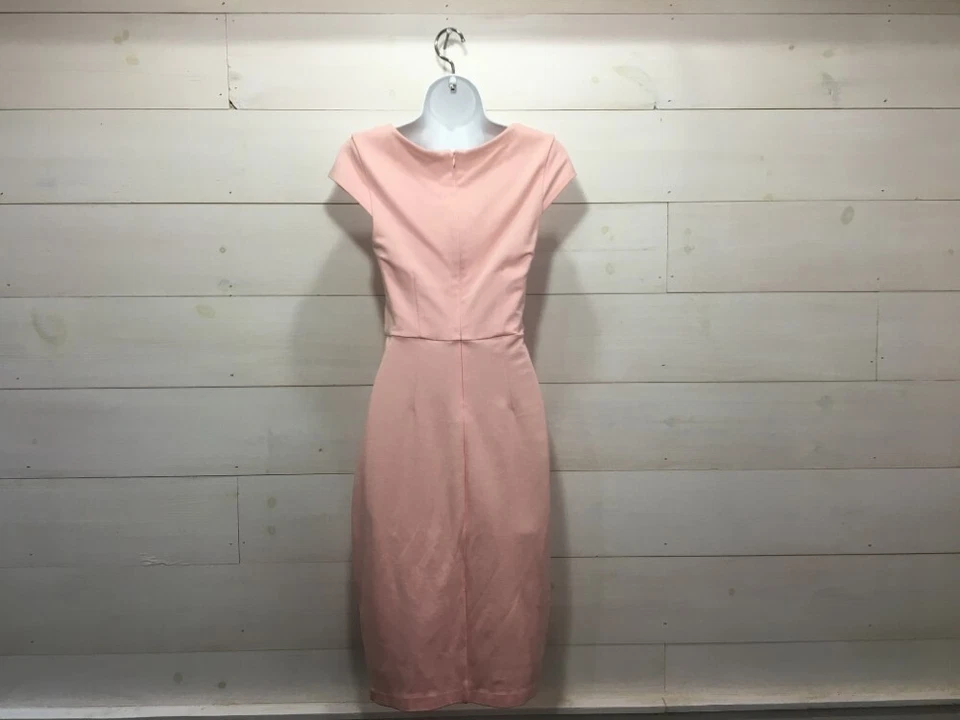 VICTORIA'S SECRET WOMEN'S BODY-CON DRESS SIZE 2 PINK PONTE KNIT PIN-UP SEXY - Image 2 of 4