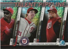 2017 Bowman Chrome Victor Robles Erick Fedde Austin Voth Refractor SP RC