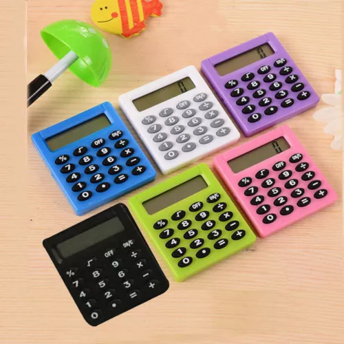 New Student Small Mini Electronic Calculator Candy Color Calculating Office