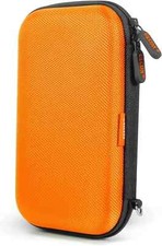 Orange Shockproof Hard EVA Carrying Case Travel Pouch for External Hard Drive