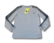 All in Motion Boys Pieced Crewneck Sweatshirt Silver Top- NWT- Sz: S 6/7 
