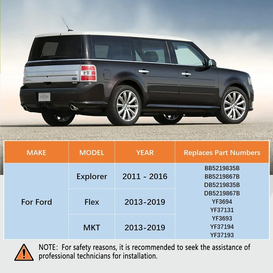 Juego de línea de aire acondicionado trasera Flex y MKT 2013-2019 FE37190 para Ford Explorer 2011-2016 Foto 3 de 4