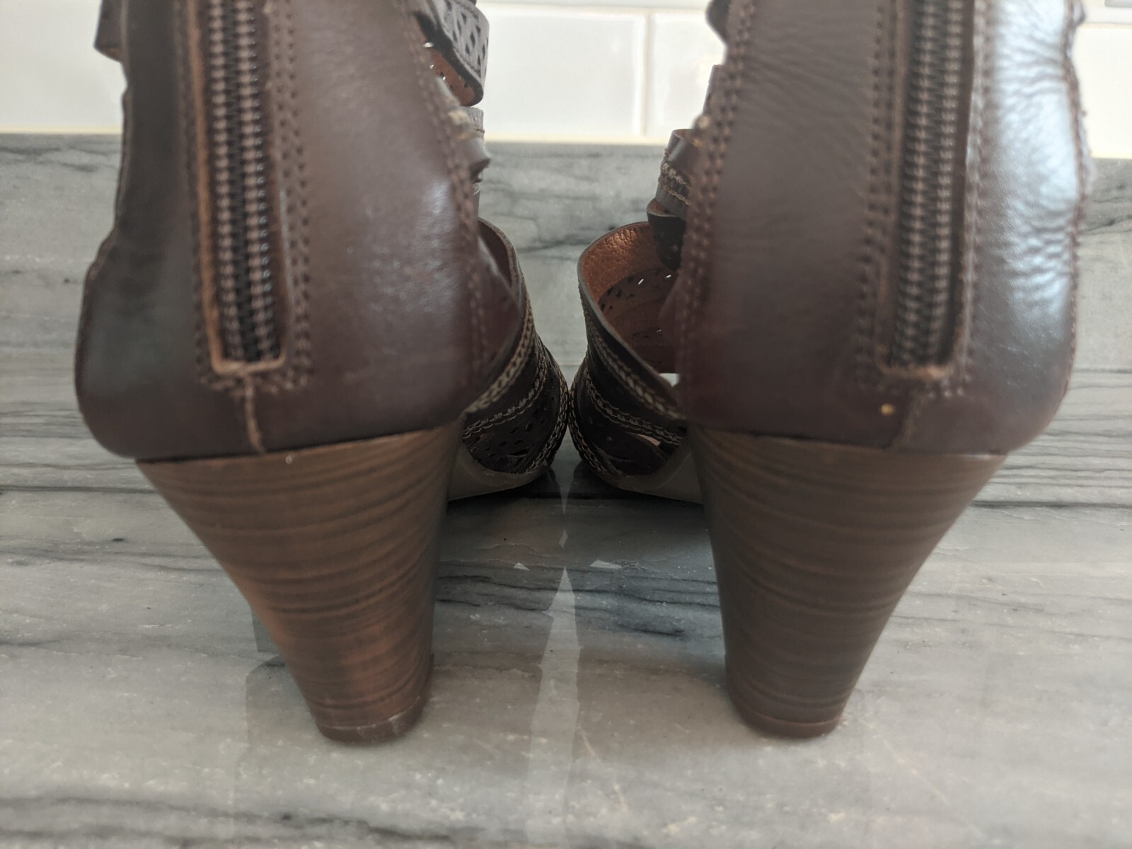 PIKOLINOS Brown Java Gladiator Sandal Zip Back St… - image 17