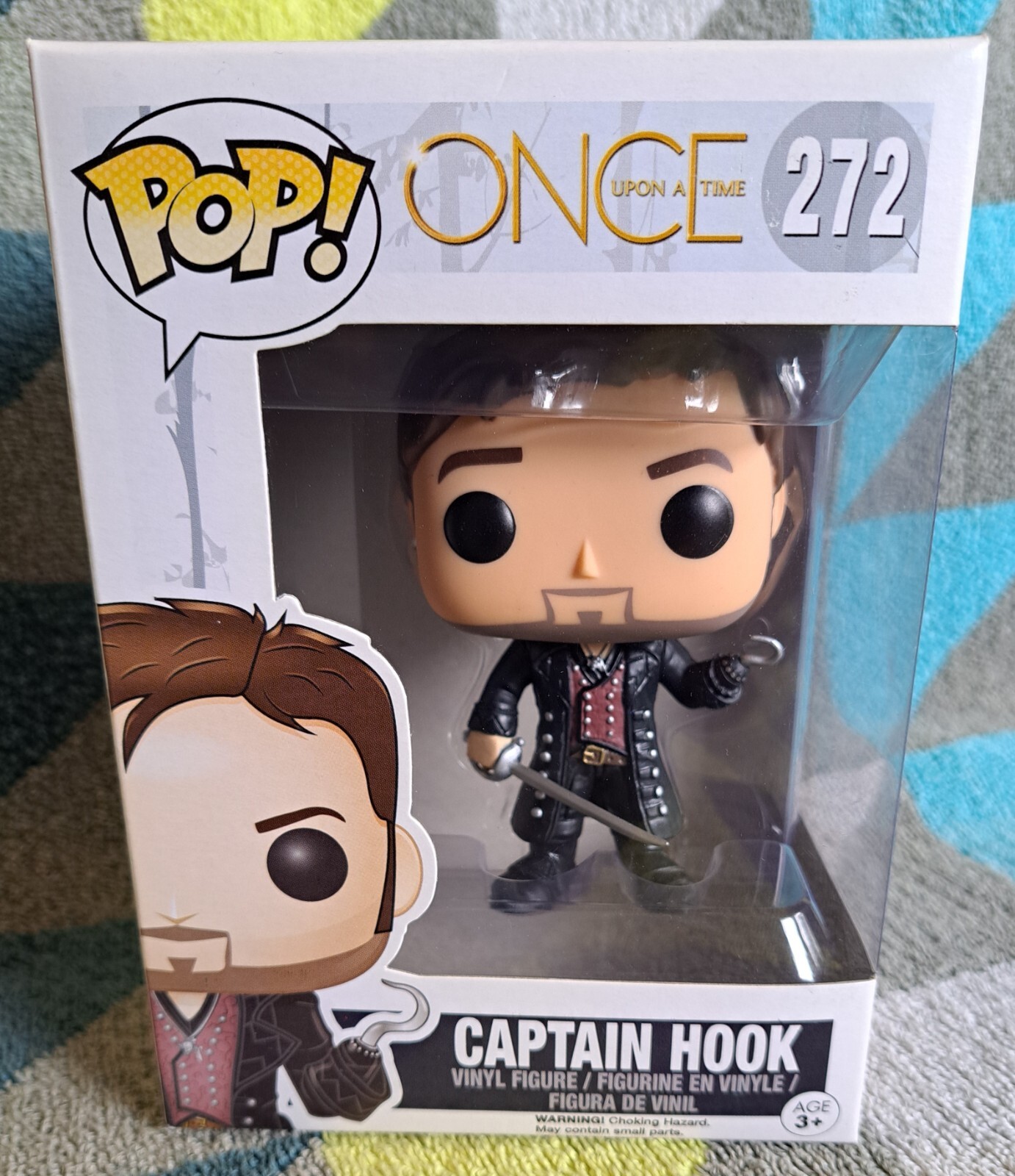 Captain Hook Pop 272 - Once Upon A Time Funko Pop! 2015 Vaulted + Protector