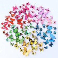 12pc 3D Butterfly Cake/Cupcake Topper Decorations U-Choose Color