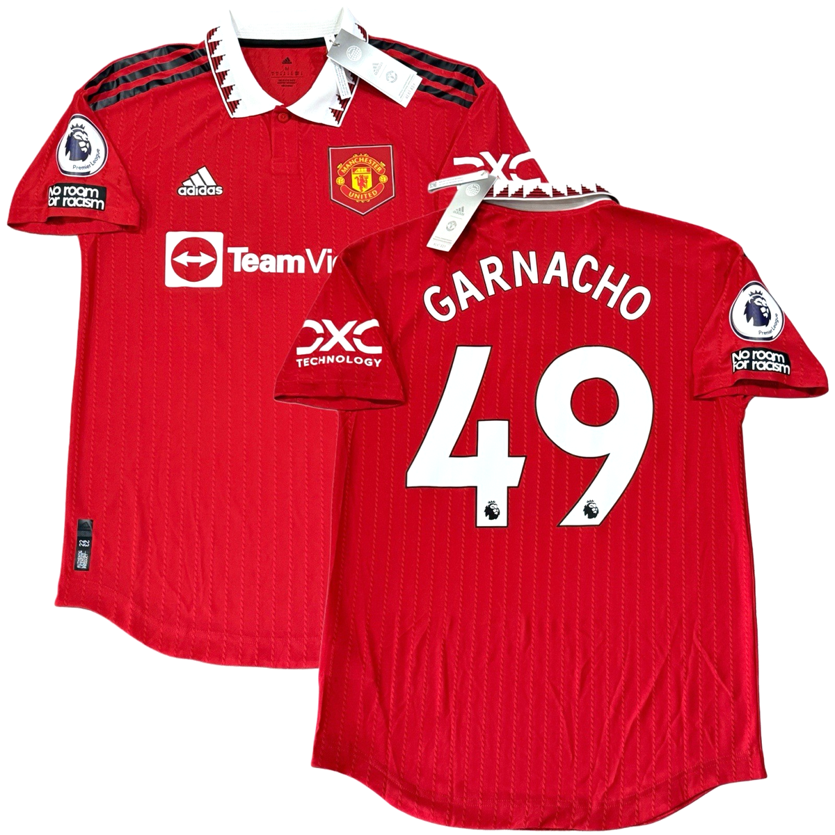 2022/23 Manchester United Authentic Home Jersey #49 Garnacho