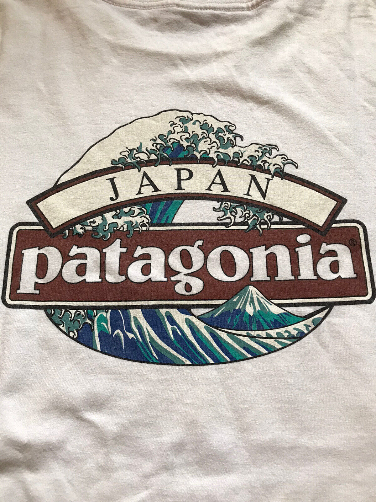 Patagonia  Vintage Promo T-Shirt Japan Limited Hokusai Wave Size M WHITE DHL