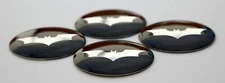 4x BATMAN BATWING Wheel Center Hub Cap Sticker Decal 2.20" DOME SHAPE