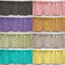 Faux Burlap Valances, Curtains or Swags 8 Colors Available