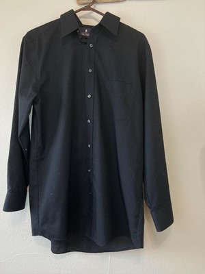 Men's Stafford Black Dress Shirt Sz 16 