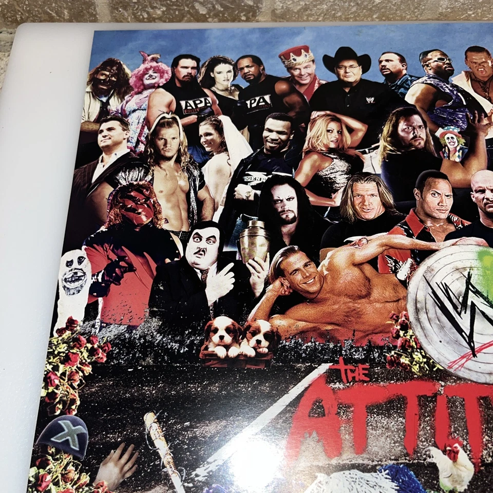 "Póster impreso WWF WWE Attitude Era Sgt Peppers The Rock Pro Wrestling 12"" x 16""" Foto 2 de 4