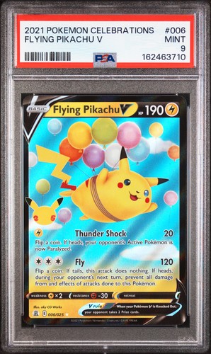 2021 POKEMON CELEBRATIONS #006 FLYING PIKACHU V PSA 9