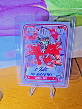 🔥Carnell Tate Go Buckeyes On Card Auto Blue Ink 7/10 2024 Onyx Vintage  SSP🔥